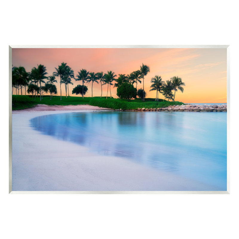 Photographie de paysage de plage tropicale Au-541-Giclee, H 13 po x l 19 po x P 0,5 po, Mdf
