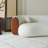 Simple Off-white Curved Sofa