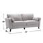 Canapé en tissu tissé avec 2 coussins-1746722100