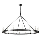 Sutton - 16 Light Chandelier - Textured Black