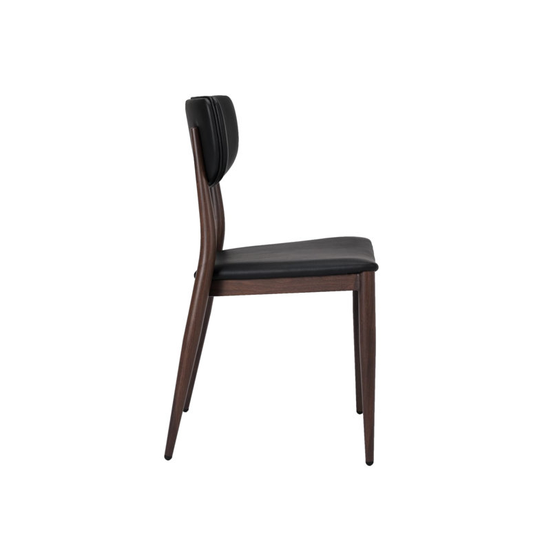 Chaise de salle à manger élégante et mince, Noir