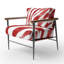 Chaise à accoudoirs rembourrée Zebra-108432861-112840423