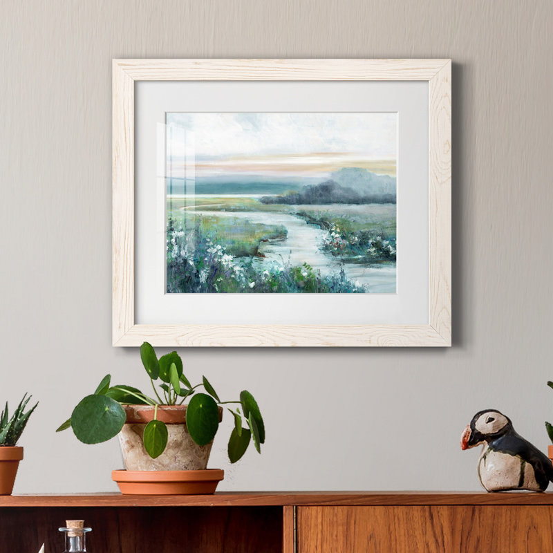«Eternity in Twilight» par J Paul - reproduction d'art sur toile encadrée, H 20 po x l 17 po x P 1,5 po, Blanc
