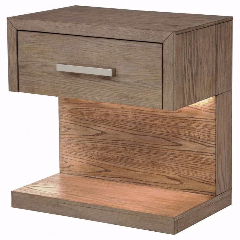 1-Drawer Nightstand Bedside Table