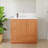 Shaker 36 in. W x 21 in. D x 34.5 in. H Bath Vanity Cabinet without Top in Medium Alder-587806569