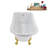 58" Streamlin Clawfoot Tub,Tray,Drain, Clawfeet-101628924-102219865