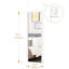 44" x 16" Framed Full Length Mirror, Wall-Mounted or Over the Door Mirror With 2 Adjustable Height -1860983487