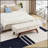 Teddy wool fabric, solid wood feet for solid weighing, and bed end stool with storage function