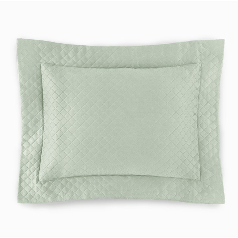 Bari Cotton Sham, Standard, Gray