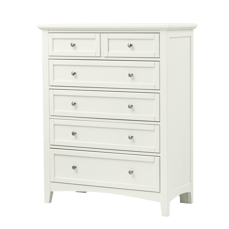 Yaovi 40'' W 6 - Drawer Dresser, Soft White