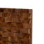 Décoration murale géométrique brune en bois de manguier