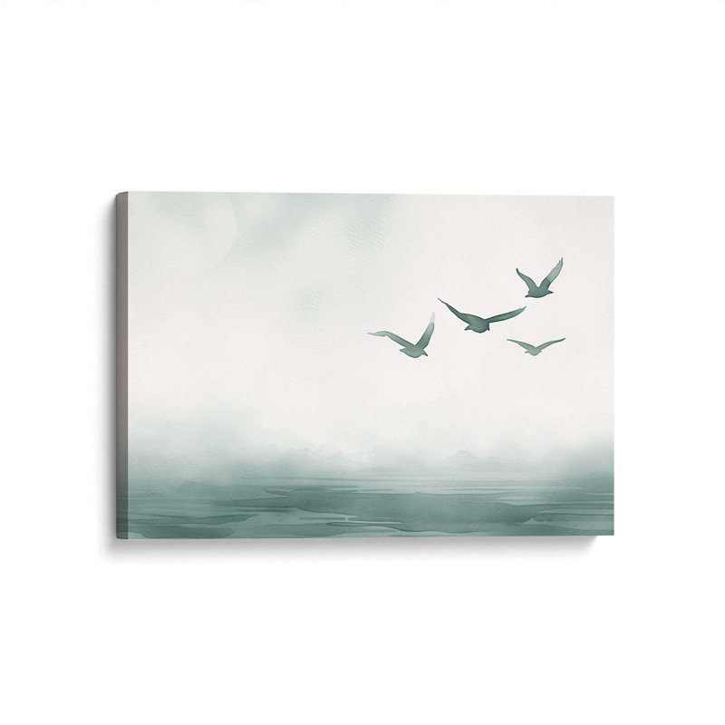 Impression sur toile Misty, H 32 po x l 48 po x P 1,25 po, Toile tendue