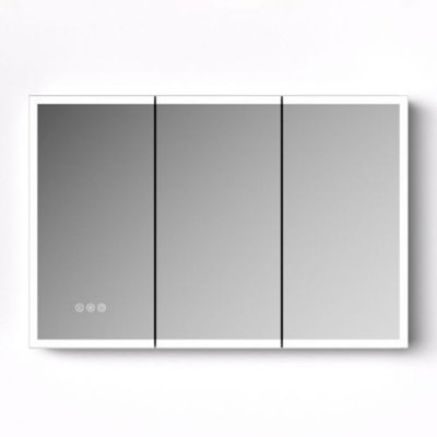 LED Lighted Medicine Cabinet With Anti-Fog Mirror - 3-Color LED, Recessed Or Wall Mount, 48" W X 32" H