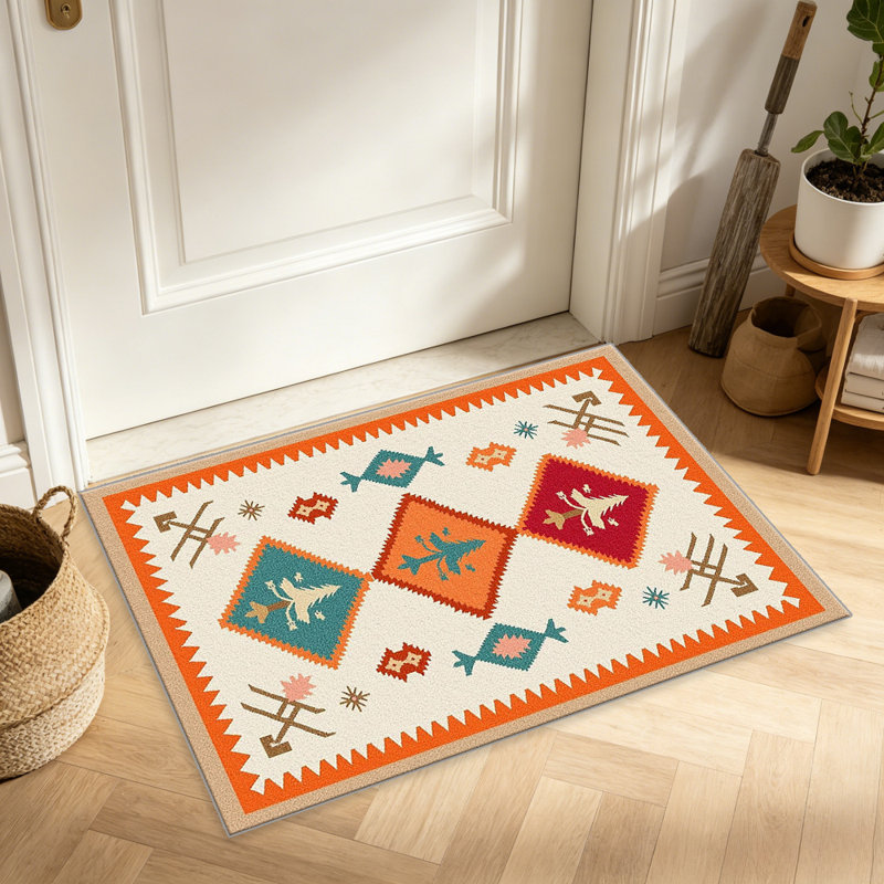 Multicolor Forest Rug carpet-easy to clean, machine-washable, soft and comfortable; suitable for door mats, kitchens, living rooms, bedrooms, corridors, and laundry areas. Easy to clean, durable carpet for home decoration.