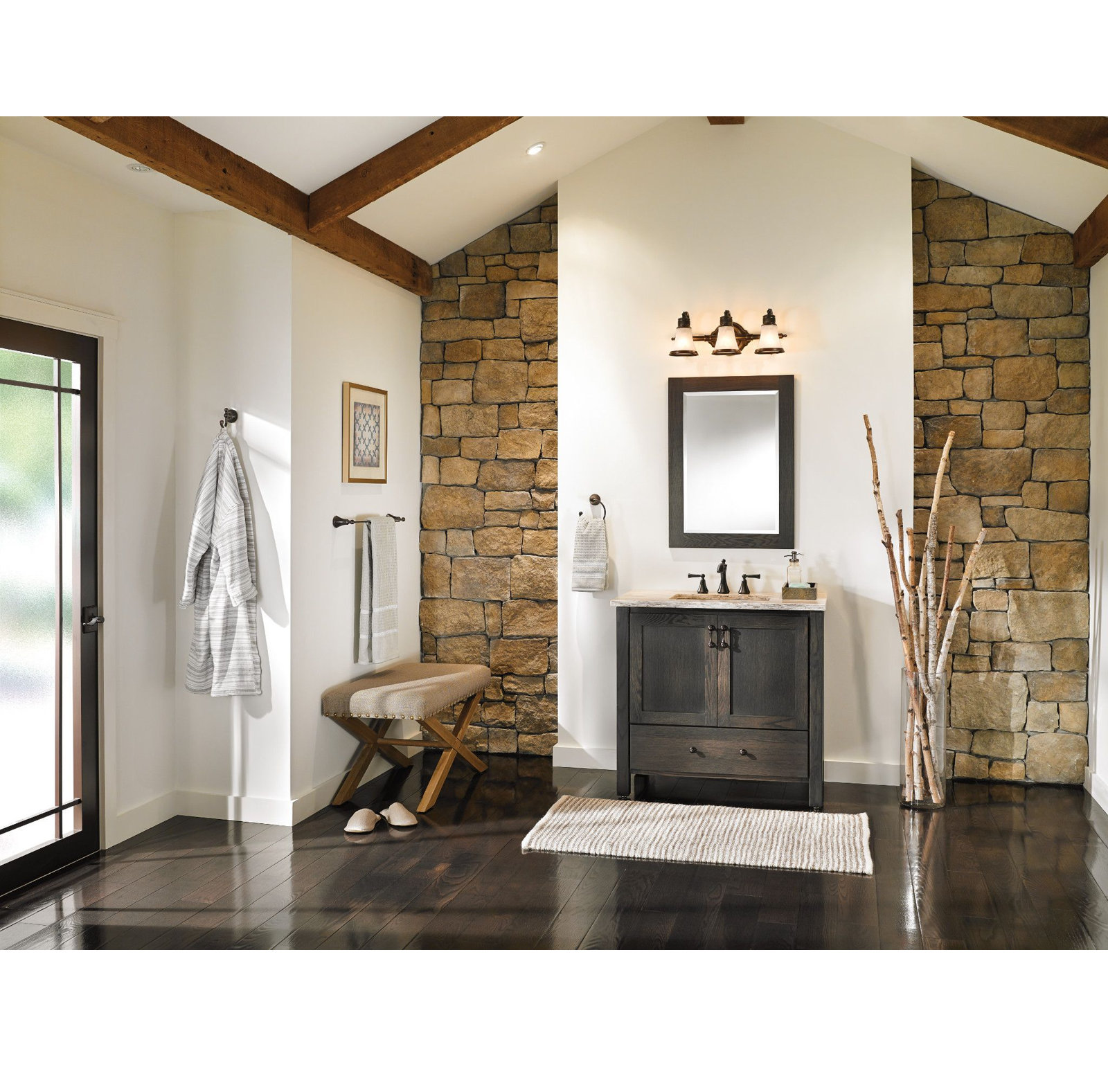 Wynford Wall-Mounted Towel Ring, Oil rubbed bronze