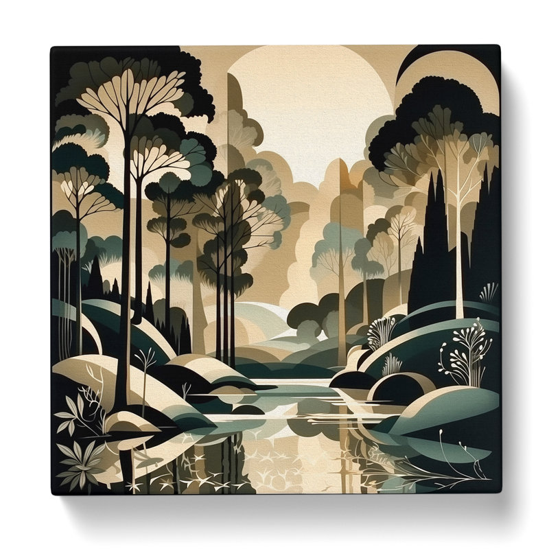 Modern Wall Art - Wrapped Canvas, 35cm H x 35cm W x 3cm D