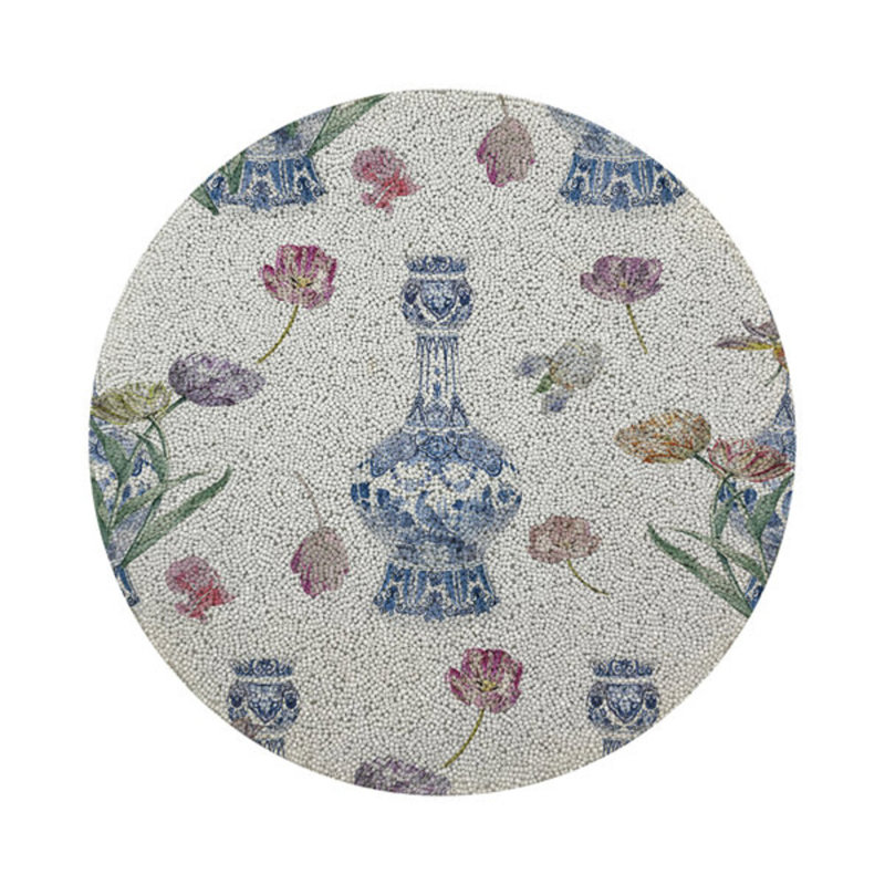 Glass Beads Round Beaded Placemats
