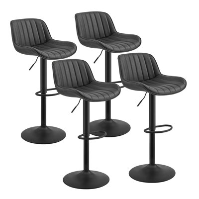 Adjustable Height Swivel Bar Stool