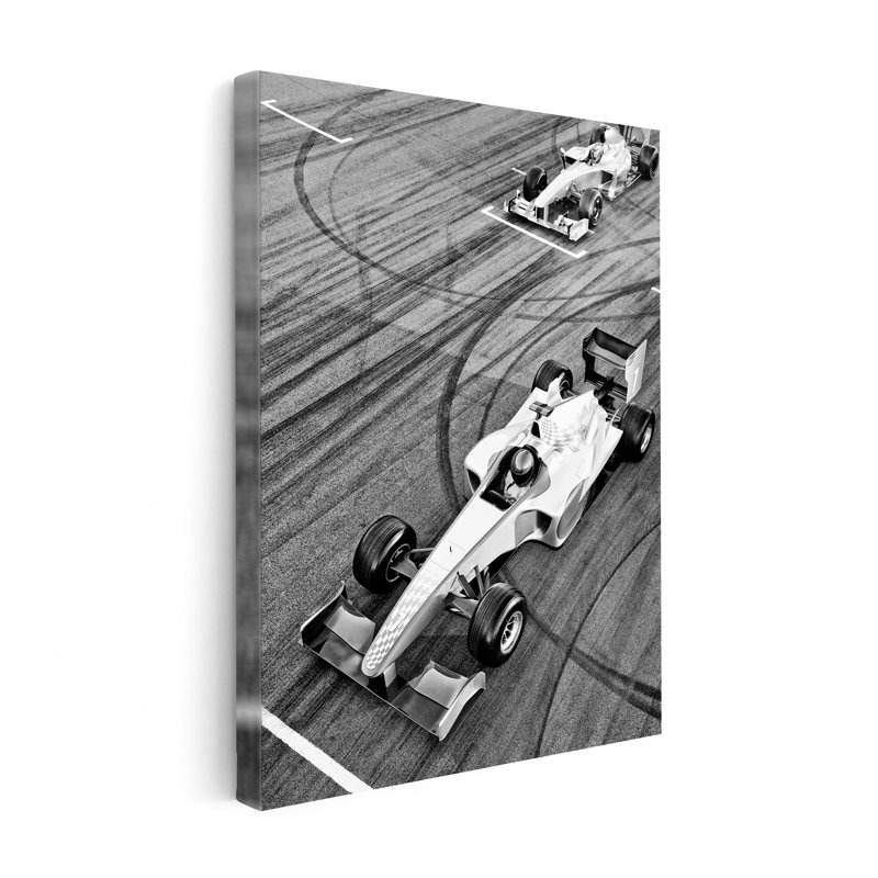 Voiture de course n ° 2, Unframed, Canvas, 11"H x 14"W
