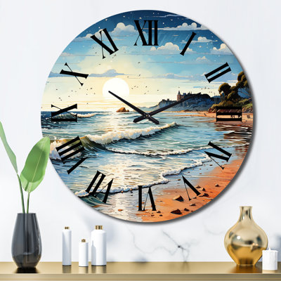 Horloge murale en métal