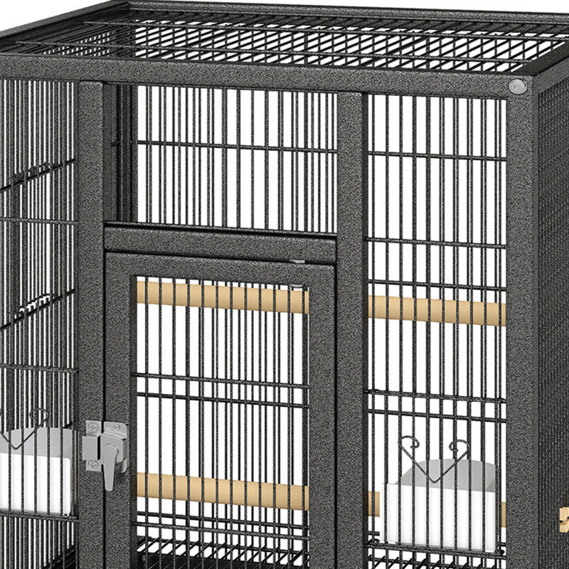 Cage à oiseau Kellerman, H 40,5 po x l 19 po x P 18,1 po, Noir