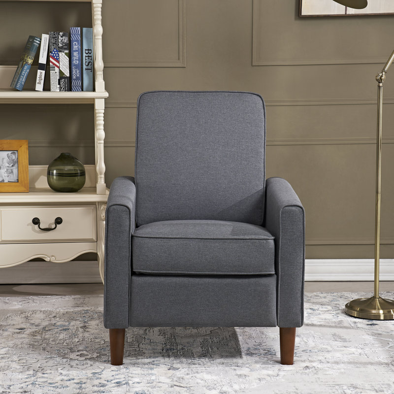 Fauteuil inclinable manuel Decura de 28 po de largeur, Mélange de polyester gris