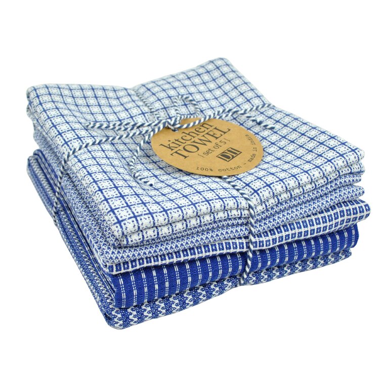 Dishcloth Tea & Kitchen Towels 100% Cotton Extra Large 15x29 Inches (Set of 12) Latitude Run Color: Silver