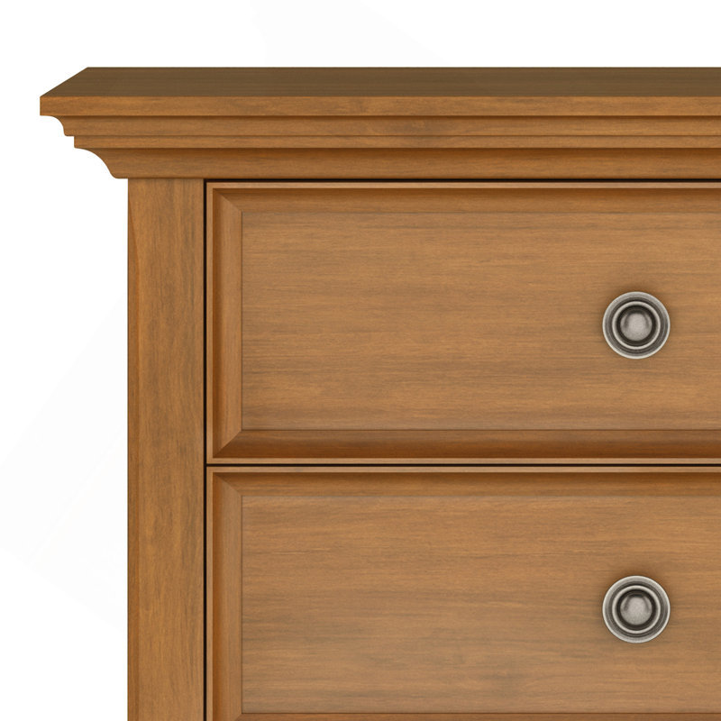 Amherst - Bedside Table - Light Golden Brown, Light Brown