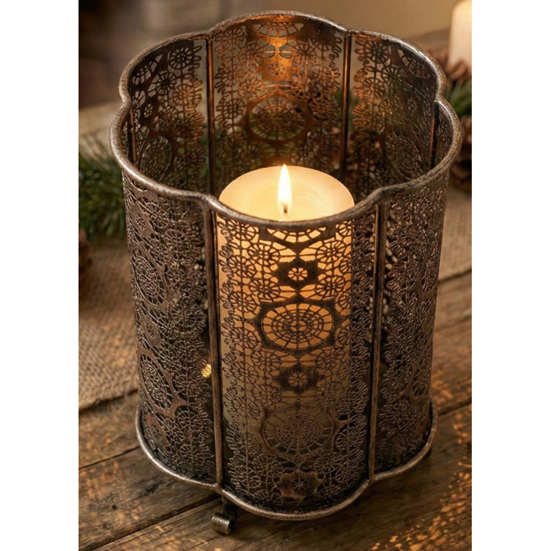 11'' H Brass Tabletop Candelabra