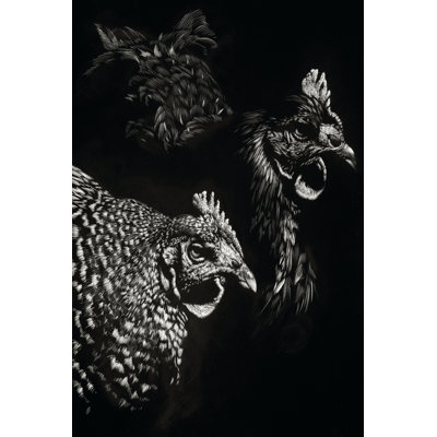 Scratchboard Skeptics - Wrapped Canvas Print