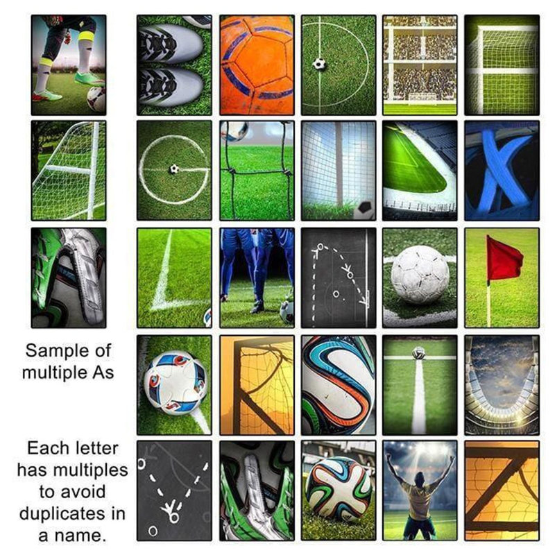 Soccer Futbol, nom d'art - cadeau personnalisé, Oui