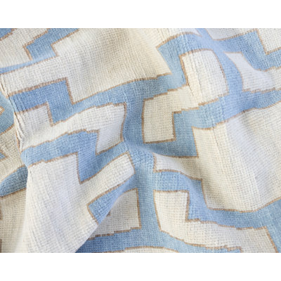 Della Handmade Oushak Wool Geometric Area Rug