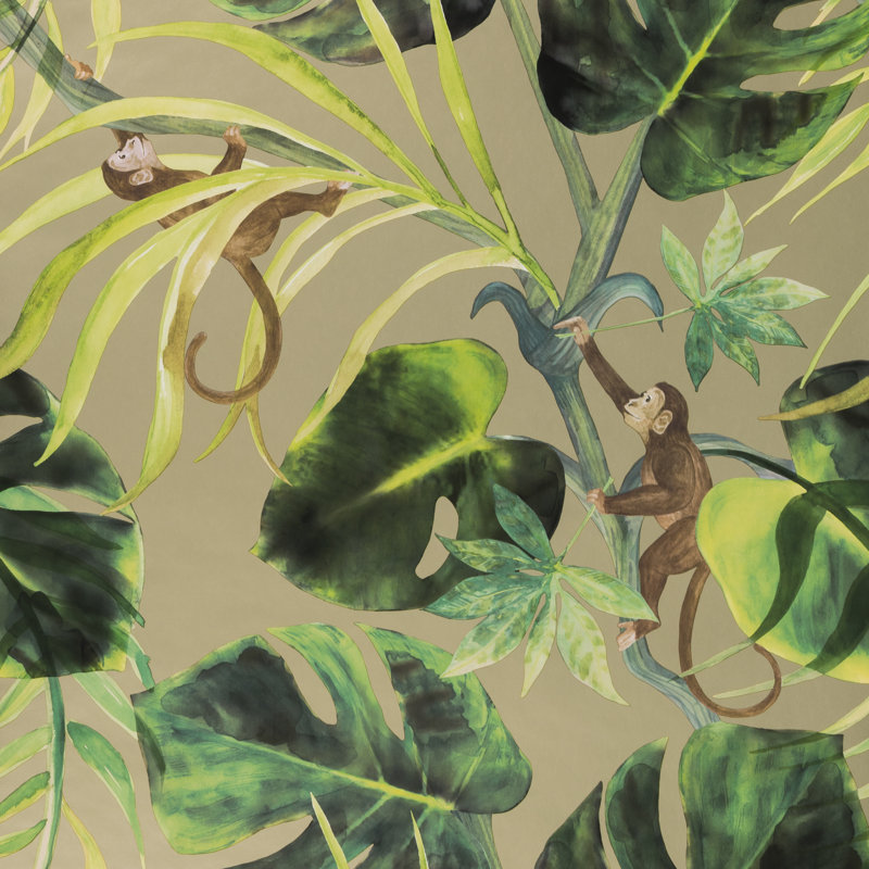 Colony Monkey Business Wallpaper 10.06m x 53cm, Gilver