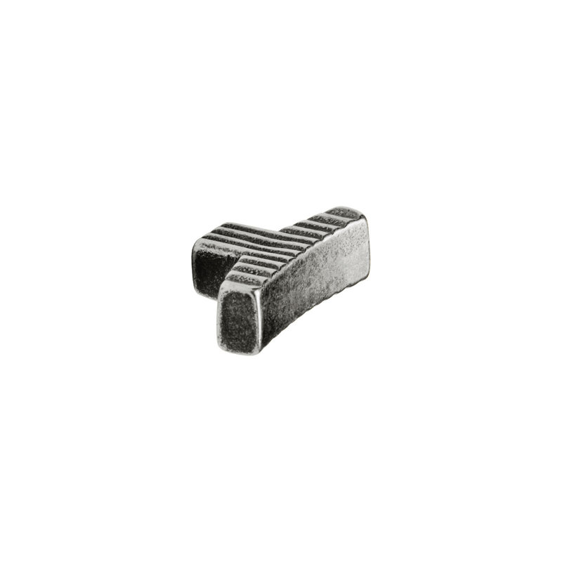 Ted Boerner Bronze Bar Knob, White Bronze Dark