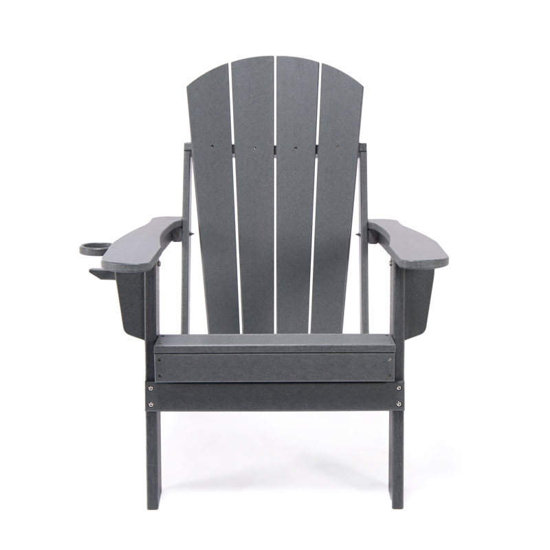 Chaise Adirondack pliante d'extérieur Défino, gris
