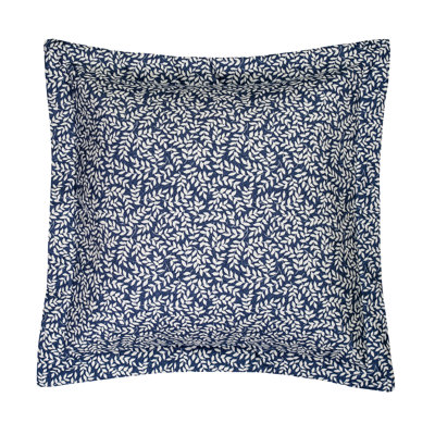 Bouvier Blue Leaf 100% Cotton Envelope Sham