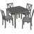 5 pièces: table, 4 chaises n'est pas disponible