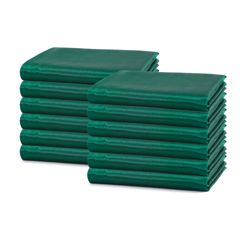 Taie d'oreiller en microfibre / polyester de couleur unie , Très grand, Vert foncé