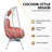 Oversized 360° Swivel Rattan Egg Chair Wicker Indoor Outdoor Patio Lounge Chair With Removable Thick Cushions-128978493-128978494
