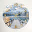 «Mountain Lake», horloge murale en verre-1992220385