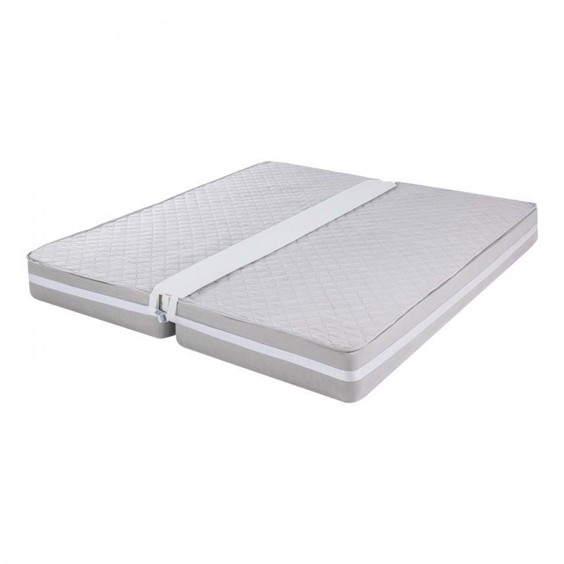 Bed Bridge, King Bed Converter Kit, Split King Gap Filler for Adjustable Bed Mattress Connector Mattress Gap Filler with Heavy Duty Metal Buckle Strap 25D Memory Foam (75" L x 8" W)