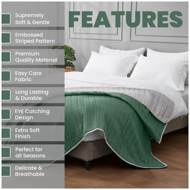 Standard Heated Throw Blanket, Green