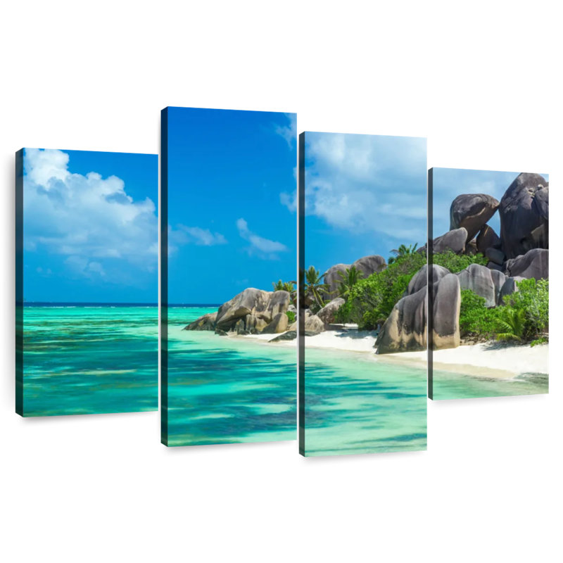 Gillard Seychelles, île de La Digue, H 32 po x l 52 po