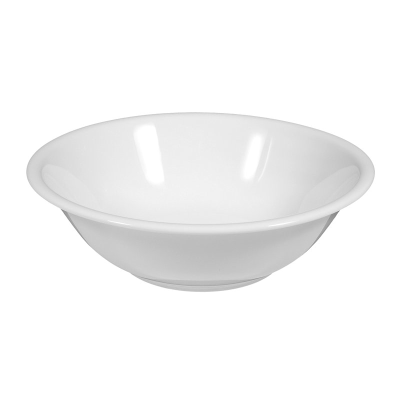 Compact White Serving Bowl