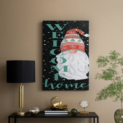 Welcome Home Gnome -Gallery Wrapped Cavas
