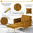 Siemon Velvet Accent Chair with Ottoman-954392198