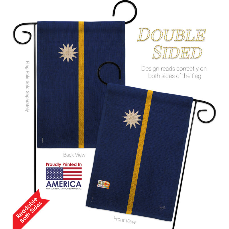 Double Sided 18.5 in. H x 13 in. W Polyester Garden flag