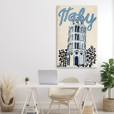 Toile de voyage bleue et beige en Italie, design par Annabelle Hall