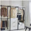 Garde-robe en bois et en métal 32 po avec une tablette Fiona