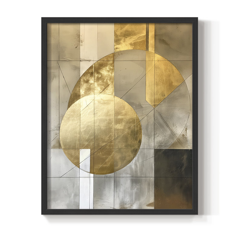 Série ABSTRACT CXIX - Impression encadrée de qualité supérieure - Prêt à être accroché - Aucun clou requis, H 21 po x l 17 po